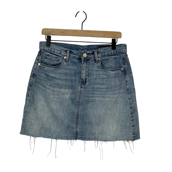 Blank NYC Way Back When Cut Off Denim Skirt - Blue - 28 - Picture 1 of 8
